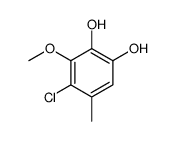 4-chloro-3-methoxy-5-methylbenzene-1,2-diol结构式