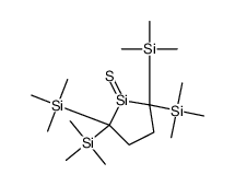 trimethyl-[1-sulfanylidene-2,5,5-tris(trimethylsilyl)silolan-2-yl]silane结构式