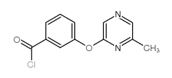 3-(6-methylpyrazin-2-yl)oxybenzoyl chloride Structure