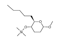 (((2R,3S,6S)-6-methoxy-2-pentyltetrahydro-2H-pyran-3-yl)oxy)trimethylsilane Structure