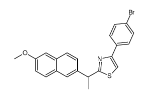 4-(4-bromophenyl)-2-[1-(6-methoxynaphthalen-2-yl)ethyl]-1,3-thiazole Structure