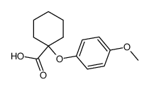 1-(4-Methoxy-phenoxy)-cyclohexan-carbonsaeure-(1) Structure