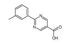 2-(3-methylphenyl)pyrimidine-5-carboxylic acid结构式