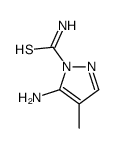5-amino-4-methylpyrazole-1-carbothioamide结构式