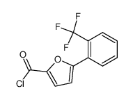 5-(2-(trifluoromethyl)phenyl)furan-2-carbonyl chloride Structure