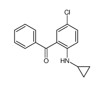 [5-chloro-2-(cyclopropylamino)phenyl]-phenylmethanone Structure