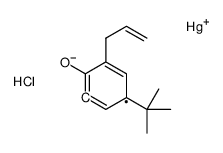 (5-tert-butyl-2-hydroxy-3-prop-2-enylphenyl)-chloromercury Structure