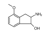 1H-Inden-1-ol, 2-amino-2,3-dihydro-4-methoxy结构式