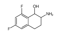 1-Naphthalenol, 2-amino-6,8-difluoro-1,2,3,4-tetrahydro Structure