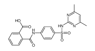 2-[[4-[(4,6-dimethylpyrimidin-2-yl)sulfamoyl]phenyl]carbamoyl]benzoic acid结构式