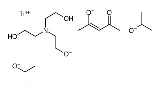 [[2,2',2''-nitrilotris[ethanolato]](1-)-N,O](pentane-2,4-dionato-O,O')bis(propan-2-olato)titanium Structure