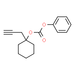 phenyl 1-(prop-2-yn-1-yl)cyclohexyl carbonate structure