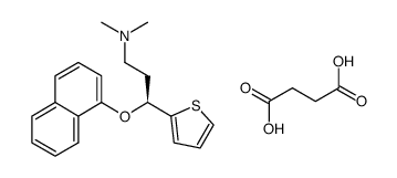 (S)-N,N-dimethyl-3-(1-naphthalenyloxy)-3-(2-thienyl)propanamine succinate结构式