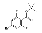 4-溴-2,6-二氟苯甲酸叔丁酯结构式