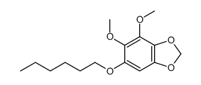 6-hexoxy-4,5-dimethoxy-1,3-benzodioxole Structure