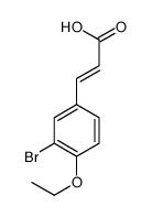 3-(3-bromo-4-ethoxyphenyl)prop-2-enoic acid structure