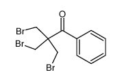 3-bromo-2,2-bis-bromomethyl-1-phenyl-propan-1-one Structure