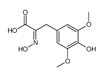 3-(4-hydroxy-3,5-dimethoxy-phenyl)-2-hydroxyimino-propionic acid Structure