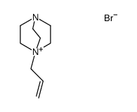 1-allyl-1,4-diazabicyclo[2.2.2]octan-1-ium bromide结构式