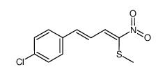 1-chloro-4-[(1E,3Z)-(4-methylsulfanyl-4-nitrobuta-1,3-dienyl)]benzene结构式