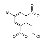 5-Bromo-2-(2-chloroethyl)-1,3-dinitrobenzene结构式