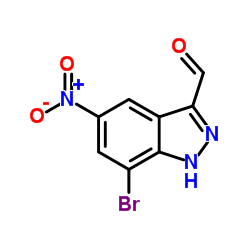 7-Bromo-5-nitro-1H-indazole-3-carbaldehyde picture