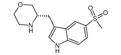 5-(methylsulfonyl)-3-[(3S)-morpholin-3-ylmethyl]-1H-indole Structure