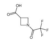 1-(2,2,2-trifluoroacetyl)azetidine-3-carboxylic acid结构式