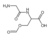 Glycyl-O-formyl-DL-serin结构式