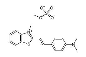 2-(p-Dimethylamino-styryl)-3-methyl-benzothiazoliummethylsulfat Structure