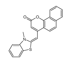 4-(3-methyl-3H-benzothiazol-2-ylidenemethyl)-benzo[h]chromen-2-one Structure