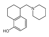 5-(piperidin-1-ylmethyl)-5,6,7,8-tetrahydronaphthalen-1-ol结构式