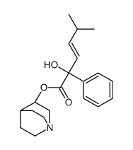 MANDELIC ACID, alpha-(3-METHYL-1-BUTENYL)-, 3-QUINUCLIDINYL ESTER, (Z)-结构式