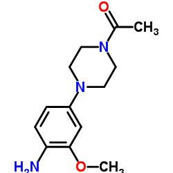 4-(4-Acetyl-1-piperazinyl)-2-(methyloxy)aniline structure