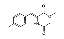 (Z)-METHYL 2-ACETAMIDO-3-P-TOLYLACRYLATE结构式