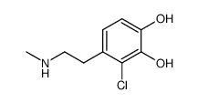 1,2-Benzenediol, 3-chloro-4-[2-(methylamino)ethyl]- (9CI) structure