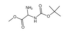 Acetic acid, amino[[(1,1-dimethylethoxy)carbonyl]amino]-, methyl ester (9CI) Structure