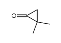 2,2-Dimethyl-cyclopropanon结构式