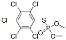 Thiophosphoric acid O,O-dimethyl S-(pentachlorophenyl) ester Structure