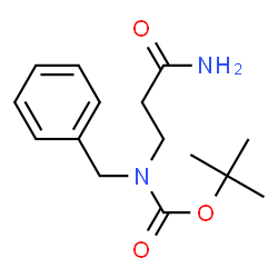 tert-Butyl 3-amino-3-oxopropyl(benzyl)carbamate结构式