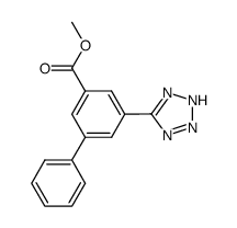 methyl 5-(tetrazol-5-yl)biphenyl-3-carboxylate Structure