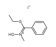 N-[(ethylthio)phenylmethylene]methanamine N-oxide hydriodide Structure