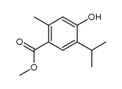 4-hydroxy-5-isopropyl-2-methyl-benzoic acid methyl ester Structure