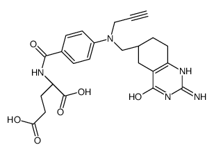 N(10)-propargyl-5,8-dideaza-5,6,7,8-tetrahydrofolic acid结构式