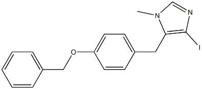 5-(4-Benzyloxy-benzyl)-4-iodo-1-methyl-1H-imidazole结构式