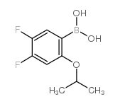 4,5-Difluoro-2-isopropoxyphenylboronic acid structure