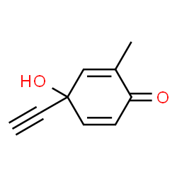 2,5-Cyclohexadien-1-one, 4-ethynyl-4-hydroxy-2-methyl- (6CI) Structure