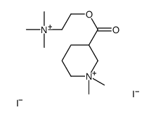 2-(1,1-dimethyl3,4,5,6-tetrahydro-2H-pyridine-3-carbonyl)oxyethyl-trim ethyl-azanium diiodide结构式