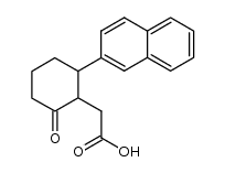 (2-[2]naphthyl-6-oxo-cyclohexyl)-acetic acid结构式