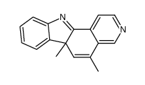 5,6a-dimethyl-6aH-pyrido[4,3-a]carbazole结构式